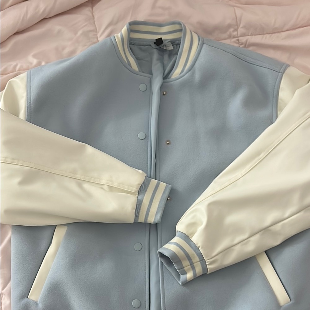 Baby Blue Varsity Jacket